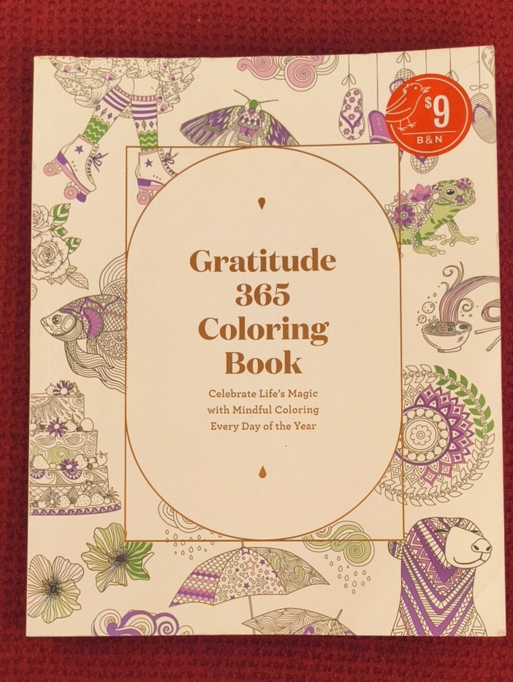 Gratitude 365 Coloring Book Paperback NWT